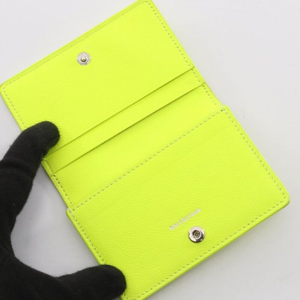 Balenciaga Leather Card Case Green - Picture 6 of 7